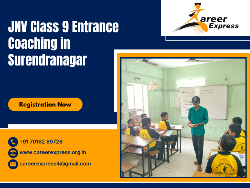 JNV Class 9 Entrance Coaching in Surendranagar